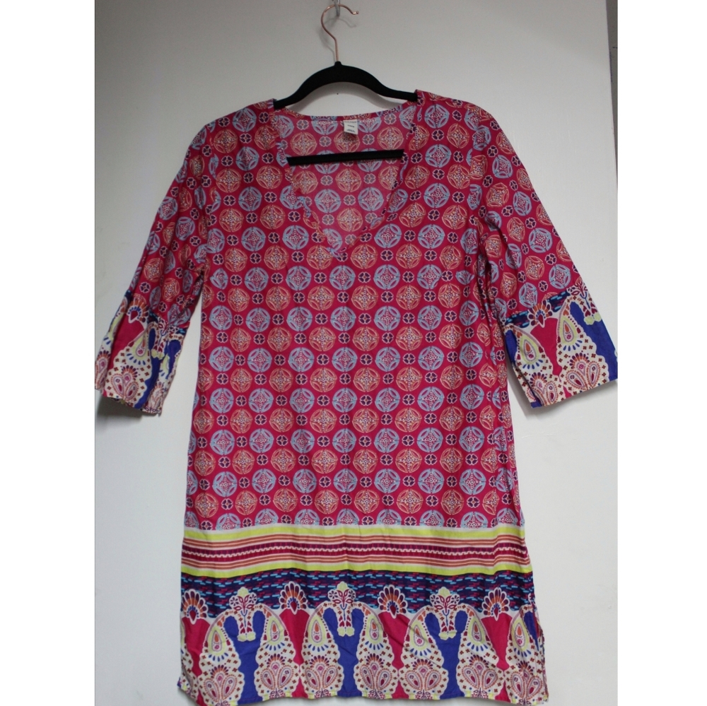 OLD NAVY~ Mandala printed cotton tunic (M)